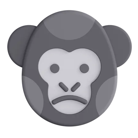 Gorilla  3D Illustration
