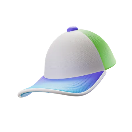 Gorra azul verde  3D Illustration