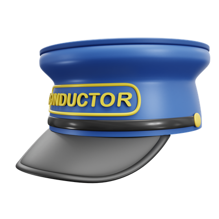 Gorra de conductor de tren  3D Icon