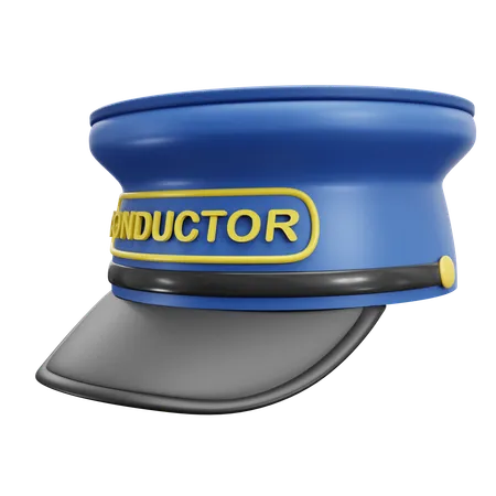 Gorra de conductor de tren  3D Icon