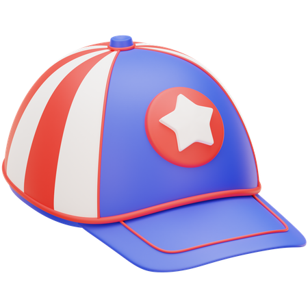 Gorra de béisbol americana  3D Icon