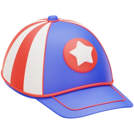 Gorra de béisbol americana  3D Icon