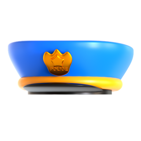 Gorra de policia  3D Icon