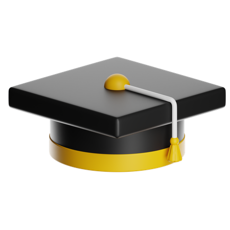 Gorra de posgrado  3D Icon