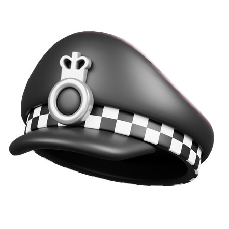 Gorra de policia  3D Icon