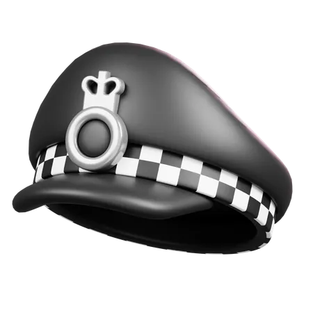 Gorra de policia  3D Icon