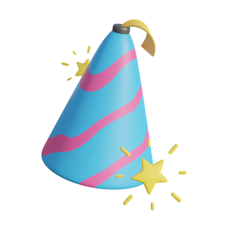 Gorra de cumpleaños  3D Illustration
