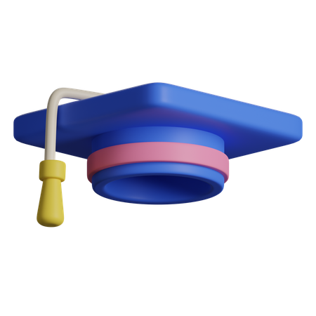 Gorro de graduación  3D Icon