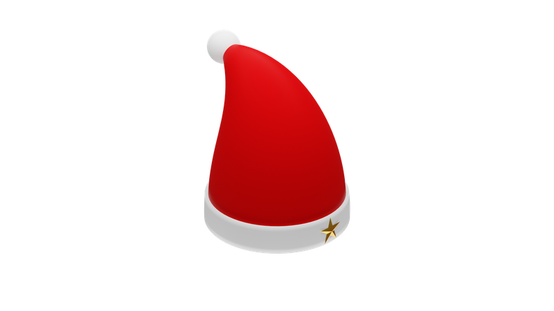 Gorro de navidad  3D Icon