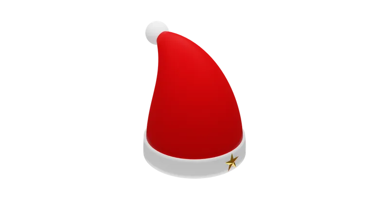 Gorro de navidad  3D Icon