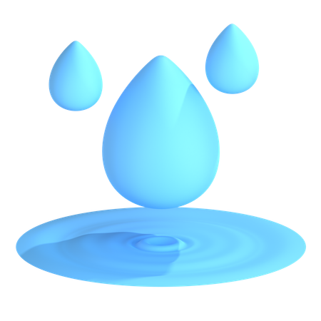 Gota de agua  3D Icon