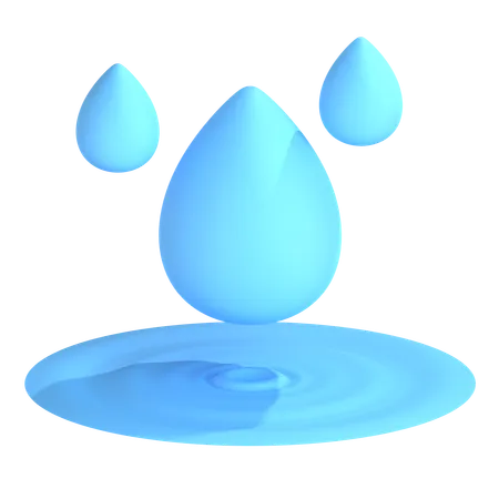 Gota de agua  3D Icon