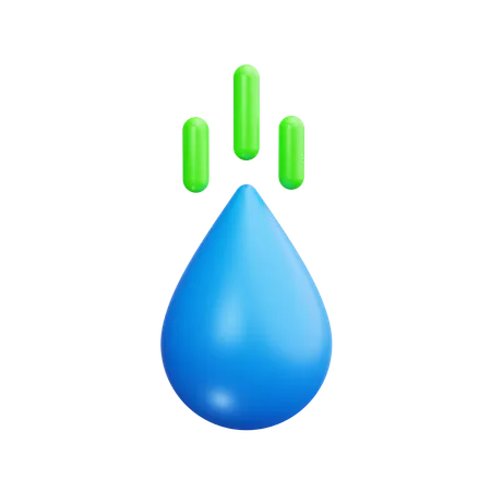 Gota de agua  3D Icon