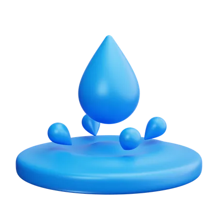 Gota de agua  3D Icon