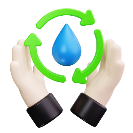 Gota de agua  3D Icon