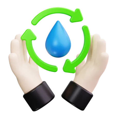 Gota de agua  3D Icon