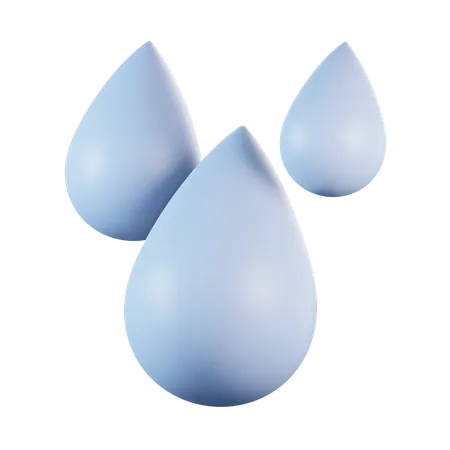 Gota de chuva  3D Icon