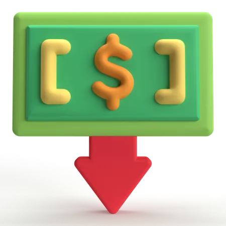 Caída de dinero  3D Icon