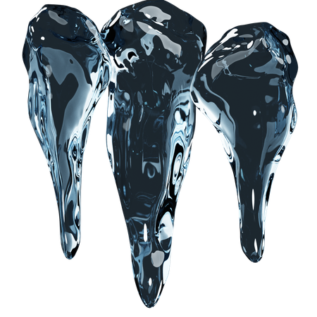 Gota de hielo  3D Icon