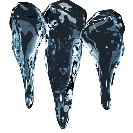 Gota de hielo  3D Icon