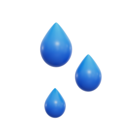 Gota de lluvia  3D Icon