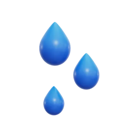 Gota de lluvia  3D Icon