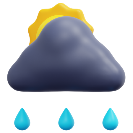 Gota de lluvia  3D Icon