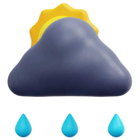 Gota de lluvia  3D Icon