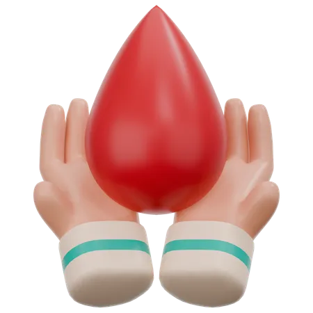 Gota de sangre  3D Icon