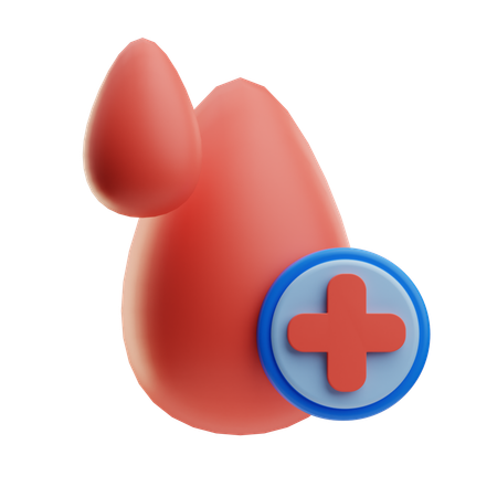 Gota de sangre  3D Icon