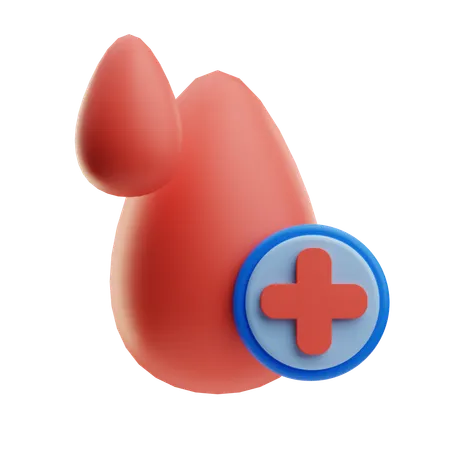 Gota de sangre  3D Icon