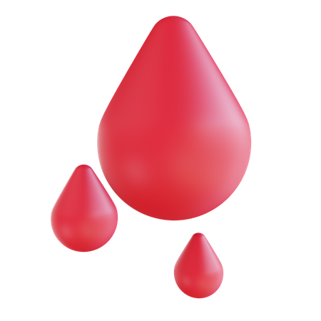 Gota de sangre  3D Illustration