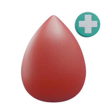 Gota de sangre  3D Icon