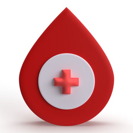 Gota de sangre  3D Icon