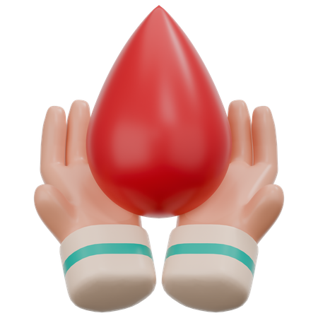 Gota de sangue  3D Icon