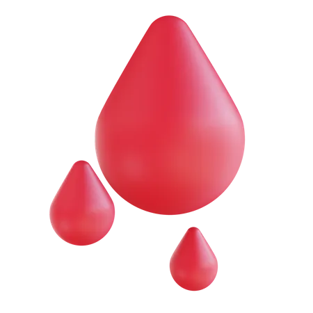 Gota De Sangue De Ilustracao 3 D Adequada Para Uso Medico 3D Illustration