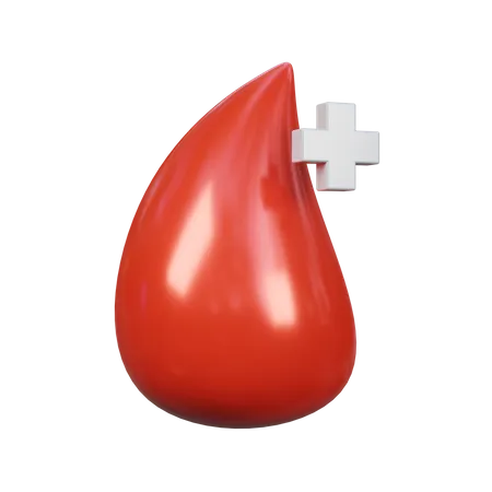 Gota de sangue  3D Icon