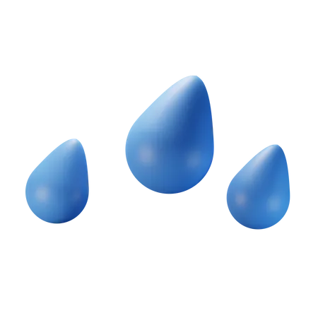 Gotas de agua  3D Icon