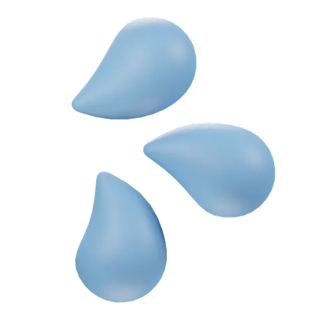 Gotas de água  3D Icon