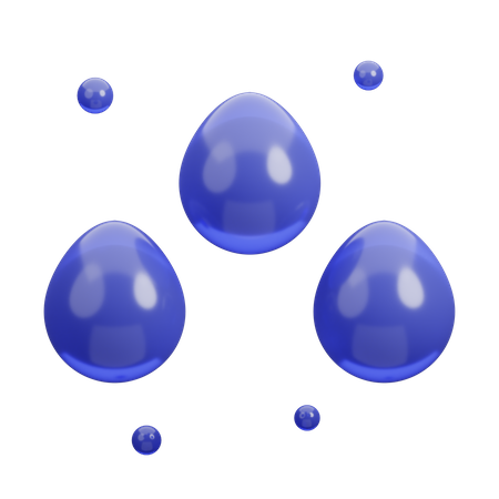 Gotas de água  3D Icon