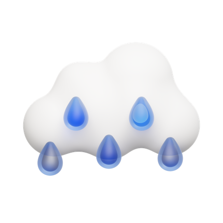 Gotas de lluvia  3D Icon