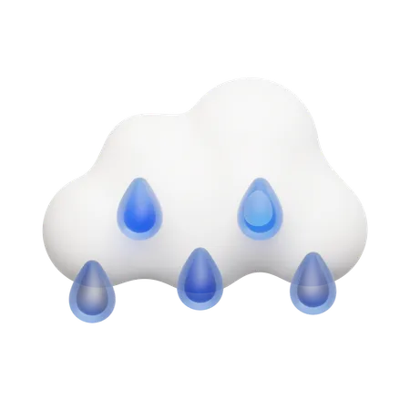 Gotas de lluvia  3D Icon