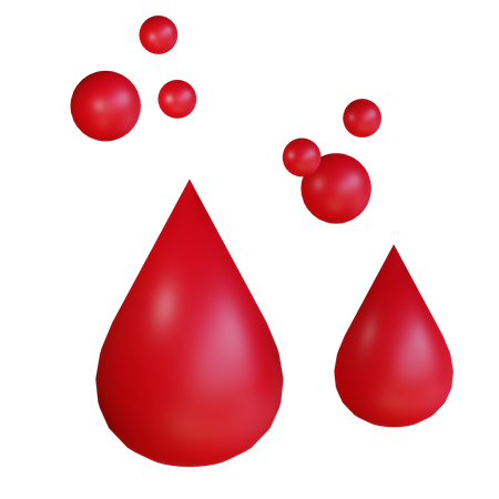 Gotas de sangre  3D Icon