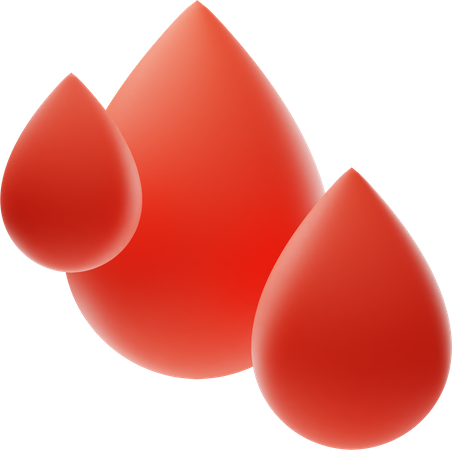 Gotas de sangue  3D Illustration