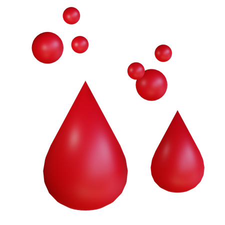 Gotas de sangue  3D Icon