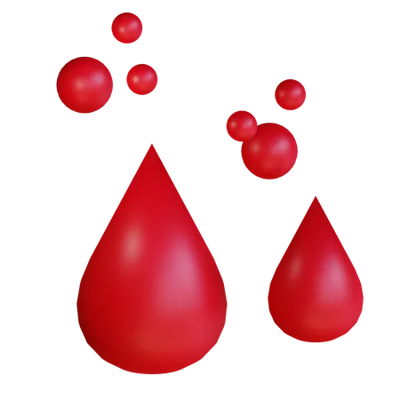 Gotas de sangue  3D Icon