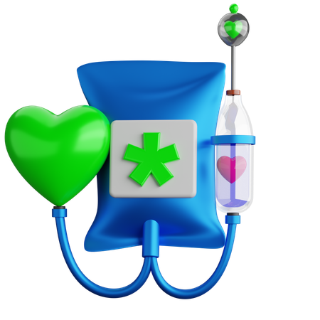 Gotejamento intravenoso  3D Icon