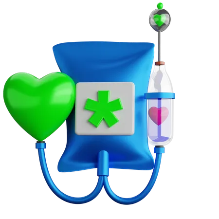 Gotejamento intravenoso  3D Icon