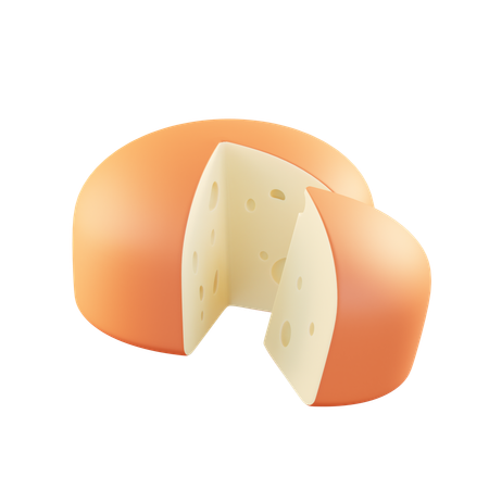 Gouda Cheese  3D Icon