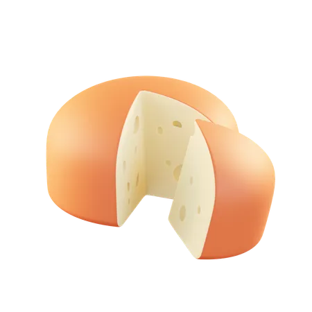 Gouda Cheese  3D Icon